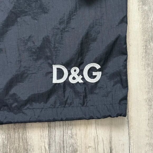 Vintage Dolce & Gabbana D&G Black Nylon Windbreaker Jacket Size XL - Picture 7 of 9